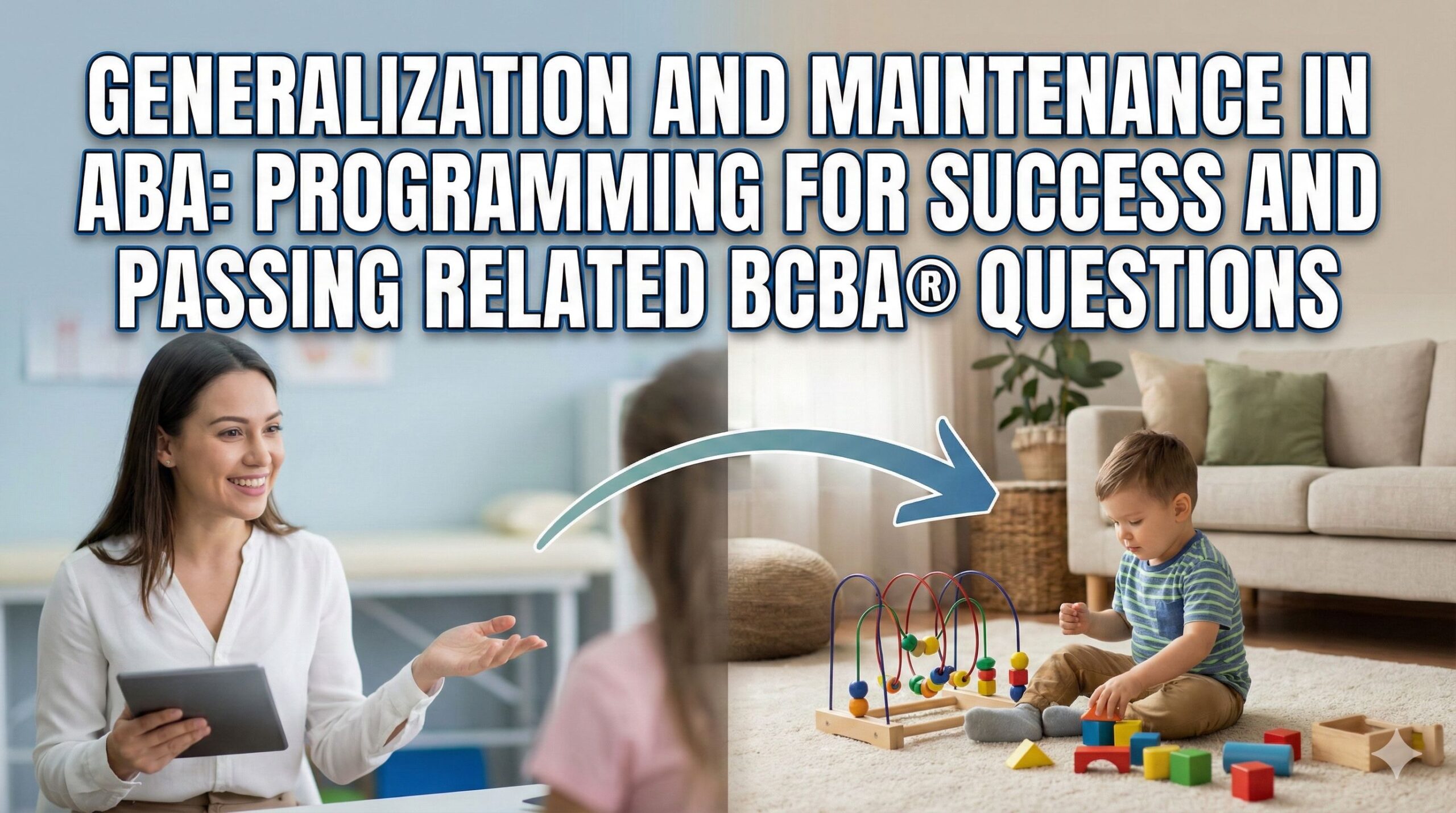 Generalization and Maintenance: Programming for Success and Passing Related BCBA® Questions Image Name 
