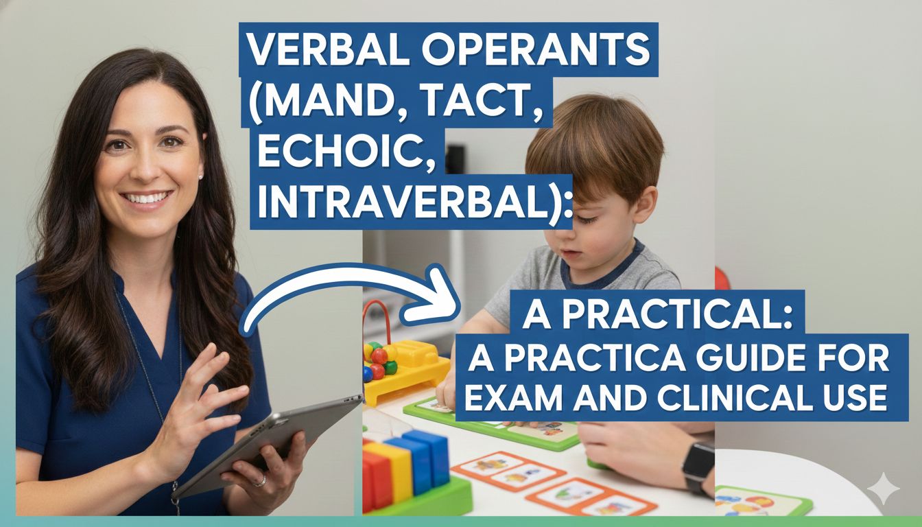 Verbal Operants (Mand, Tact, Echoic, Intraverbal): A Practical Guide for Exam and Clinical Use Image Name 