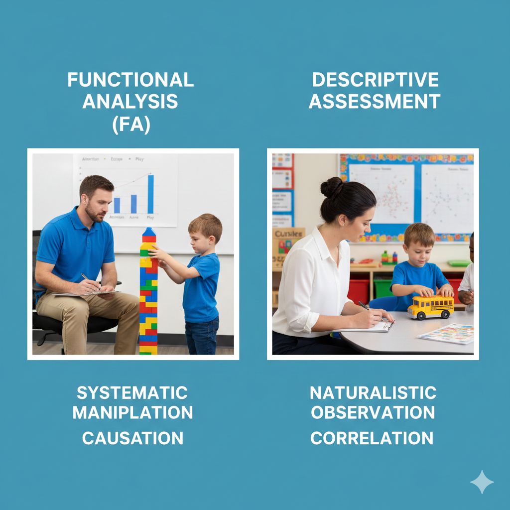 Functional Analysis vs Descriptive Assessment in ABA