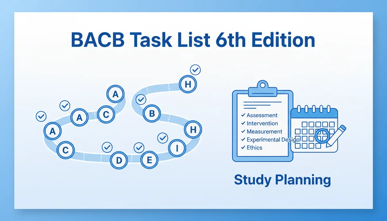 BACB Task List 6th Edition (2025): What Changed, What’s Tested, and How to Study Efficiently BACB Task List 6th Edition (2025): What Changed, What’s Tested, and How to Study EfficientlyiqI52BV7-TIi_ZvDzW0Tf.webp