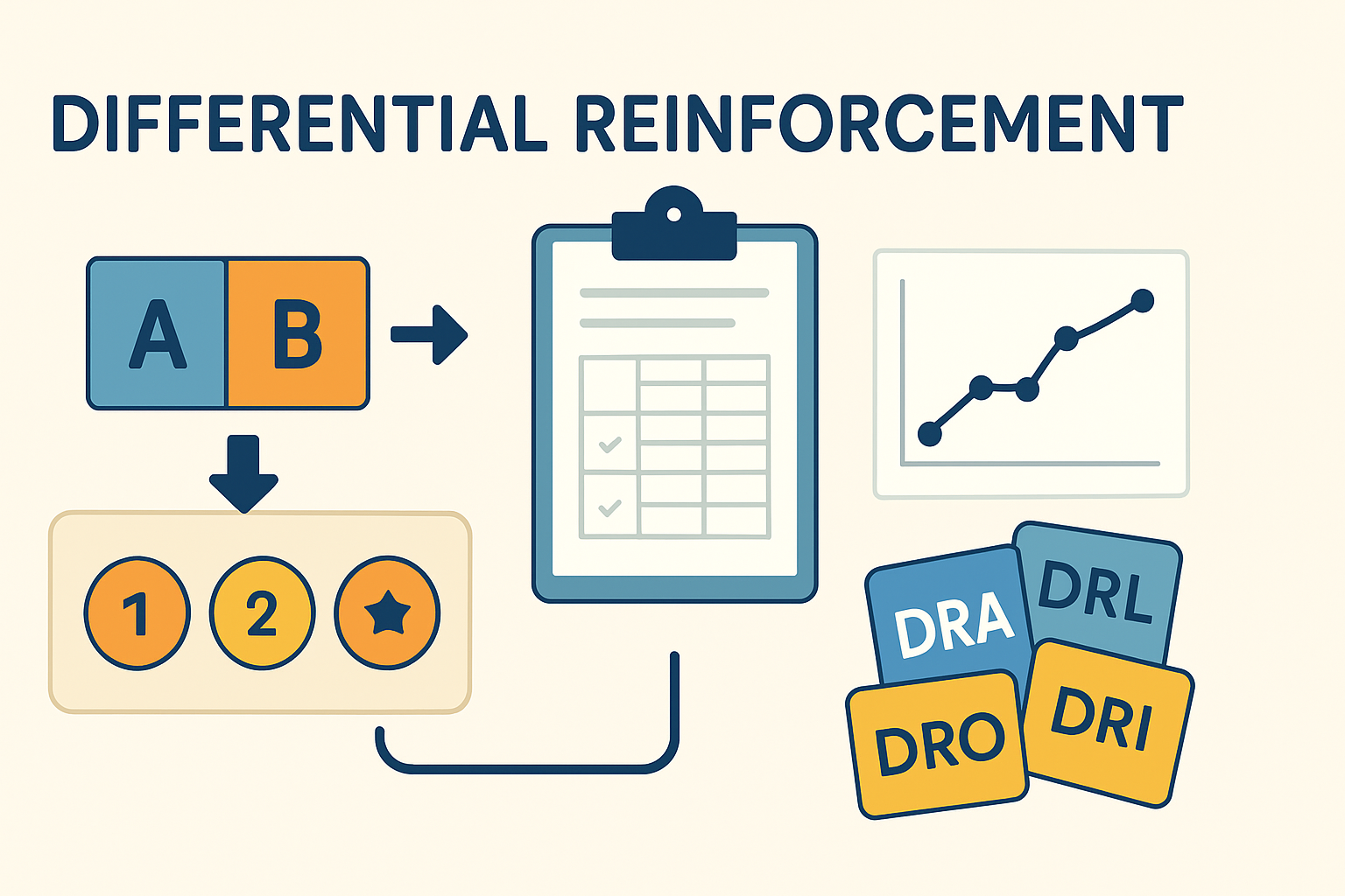 Differential Reinforcement Explained: A BCBA Exam Guide to DRA, DRO, DRI, DRL & DRH Differential Reinforcement Explained: A BCBA Exam Guide to DRA, DRO, DRI, DRL & DRHdifferential-reinforcement-bcba-exam-guide-img-1-12