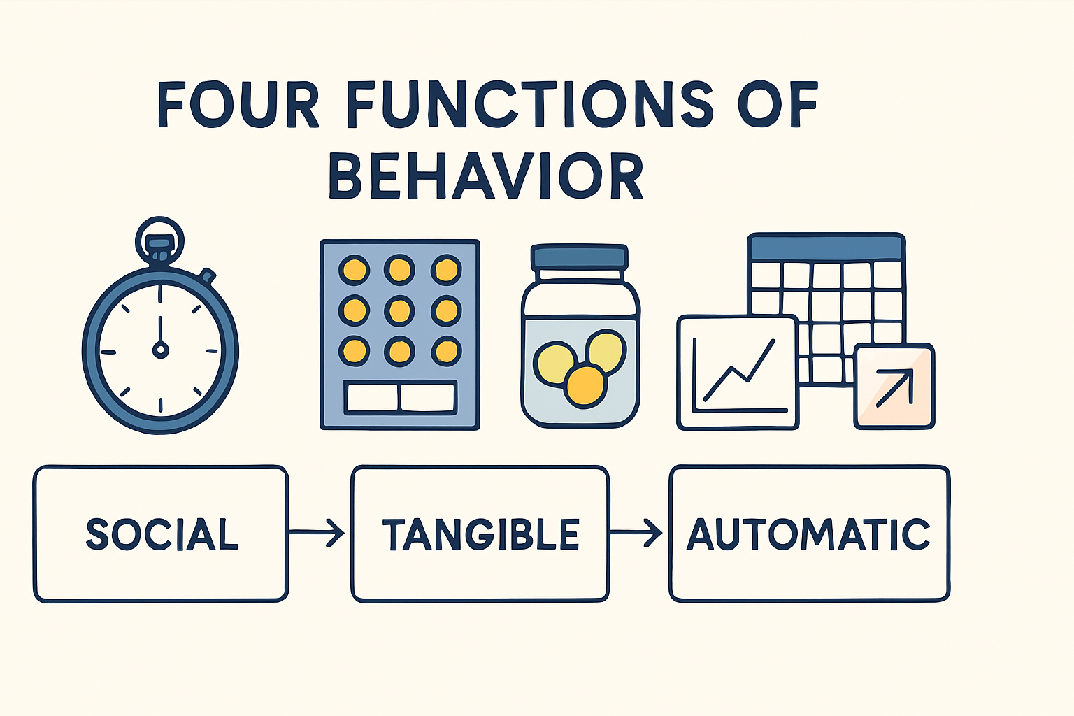 Mastering the Four Functions of Behavior: The BCBA Exam’s Core Concept Mastering the Four Functions of Behavior: The BCBA Exam's Core Conceptfour-functions-of-behavior-bcba-guide-img-1