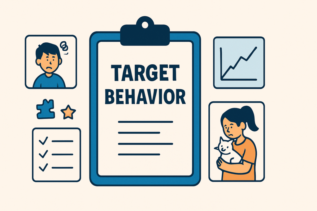 target-behavior-examples-bcba-guide-featured Target Behavior Examples: Defining and Analyzing for the BCBA Examtarget-behavior-examples-bcba-guide-featured
