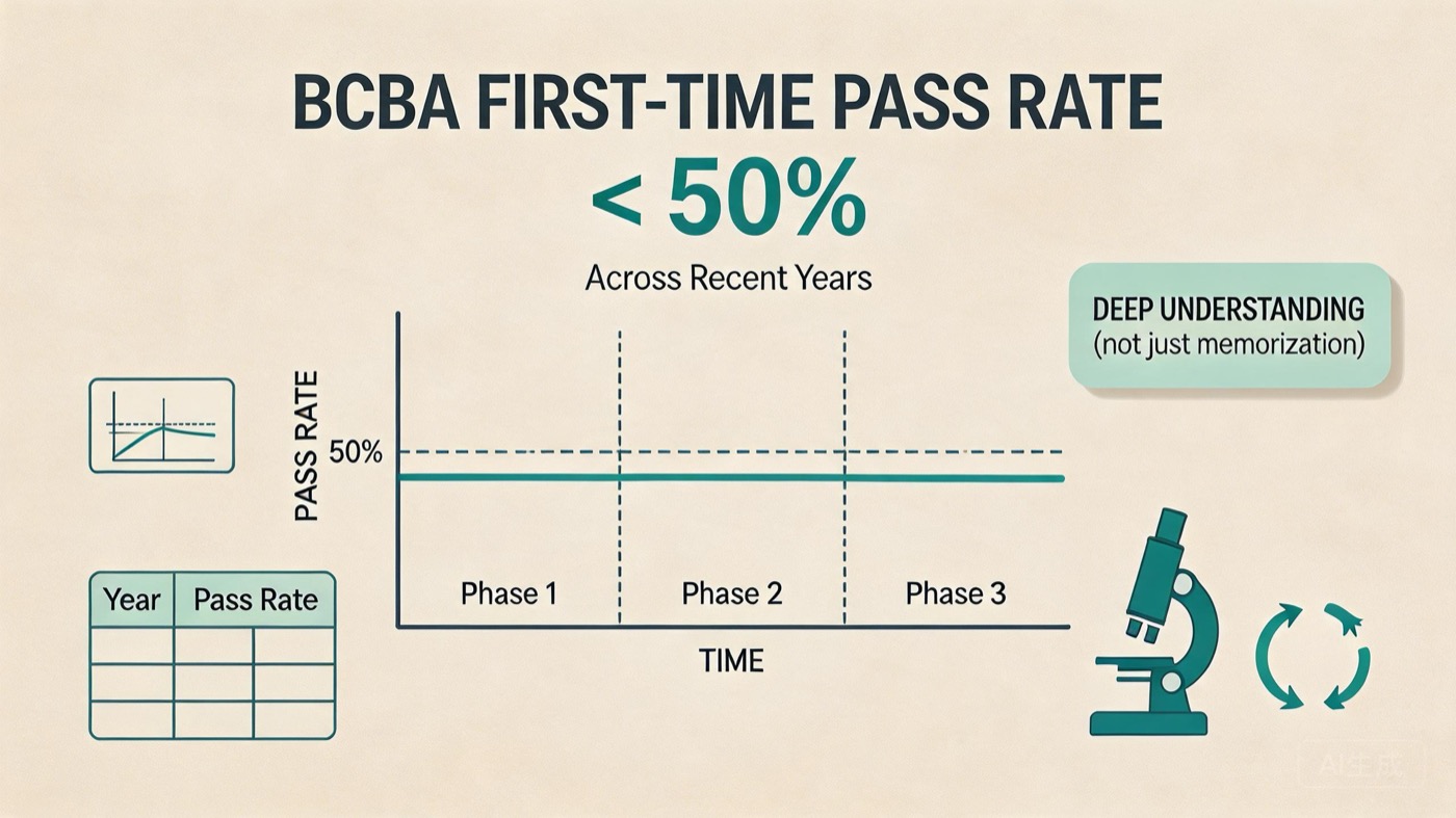 BCBA Exam Pass Rate: Why It's Below 50% and How to Beat the Odds BCBA Exam Pass Rate: Why It's Below 50% and How to Beat the Oddsbcba-exam-pass-rate-img-1
