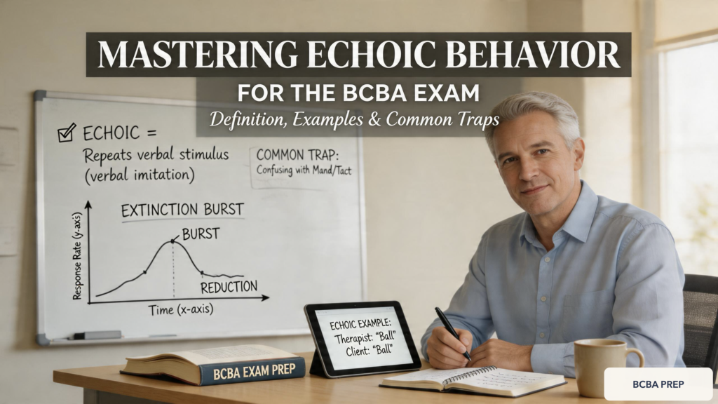 echoic-behavior-aba-bcba-exam-guide-featured Mastering Echoic Behavior for the BCBA Exam: Definition, Examples & Common Trapsechoic-behavior-aba-bcba-exam-guide-featured