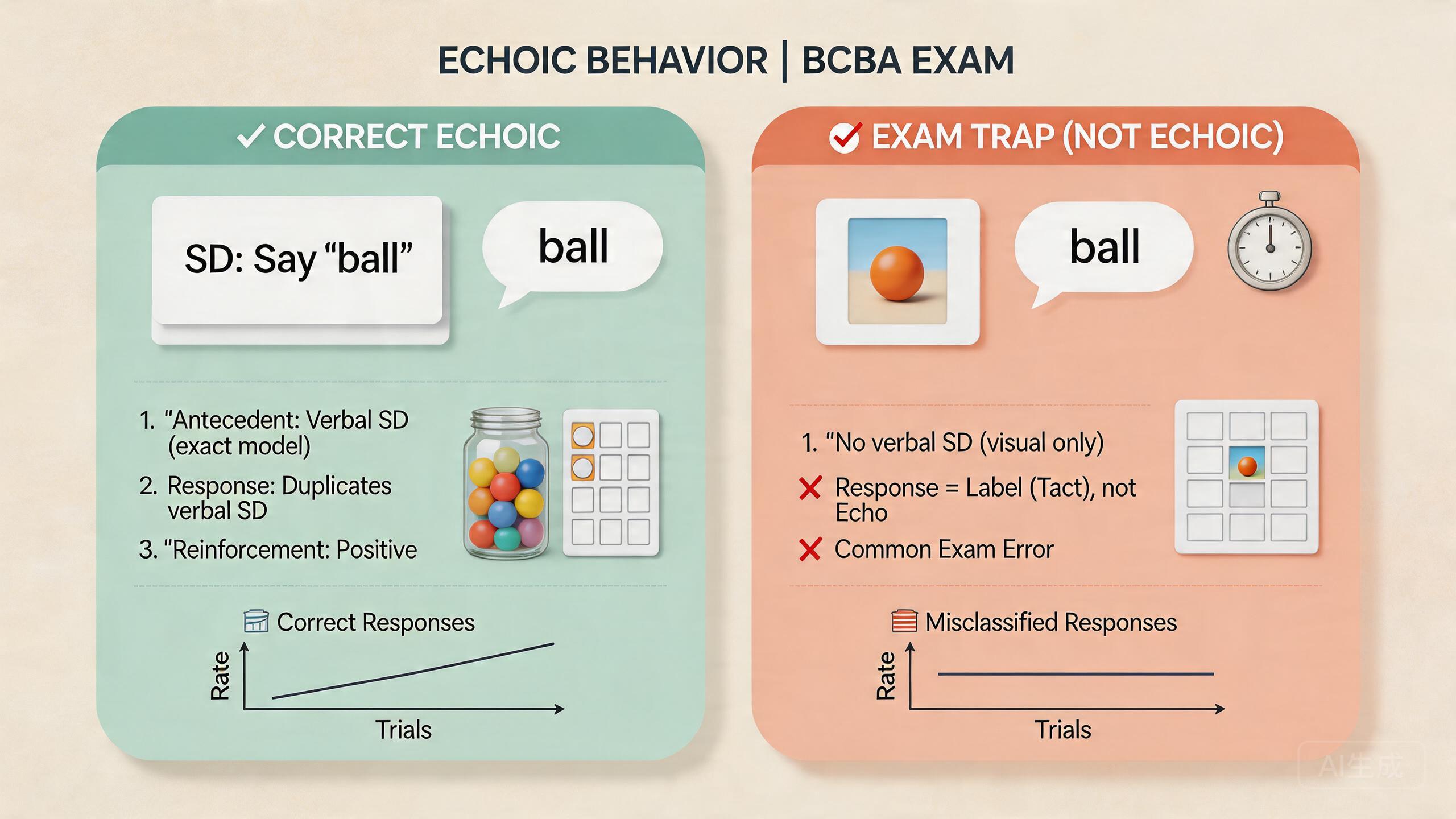 Mastering Echoic Behavior for the BCBA Exam: Definition, Examples & Common Traps Mastering Echoic Behavior for the BCBA Exam: Definition, Examples & Common Trapsechoic-behavior-aba-bcba-exam-guide-img-2