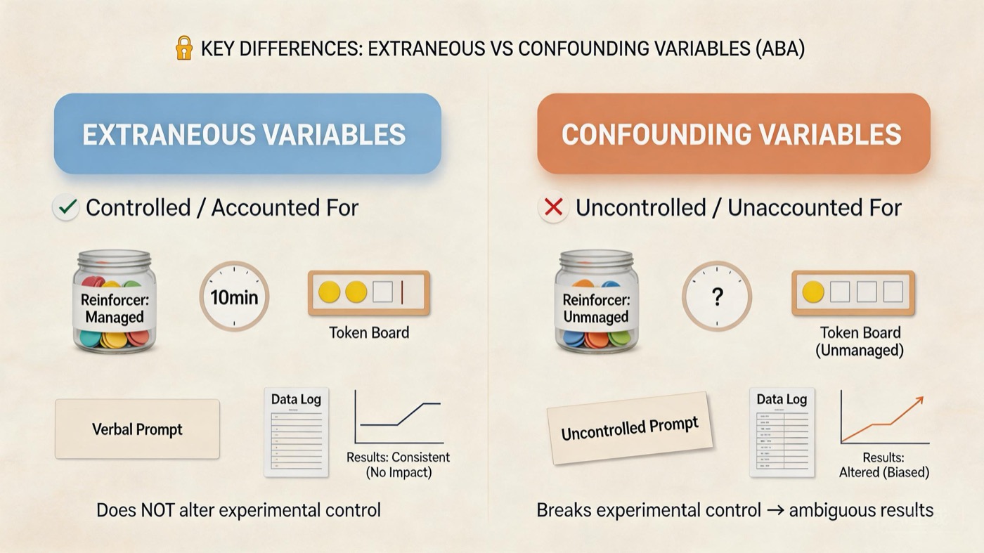 Extraneous vs Confounding Variables: Key Differences for BCBA Exam Success Extraneous vs Confounding Variables: Key Differences for BCBA Exam Successextraneous-vs-confounding-variables-bcba-exam-img-1