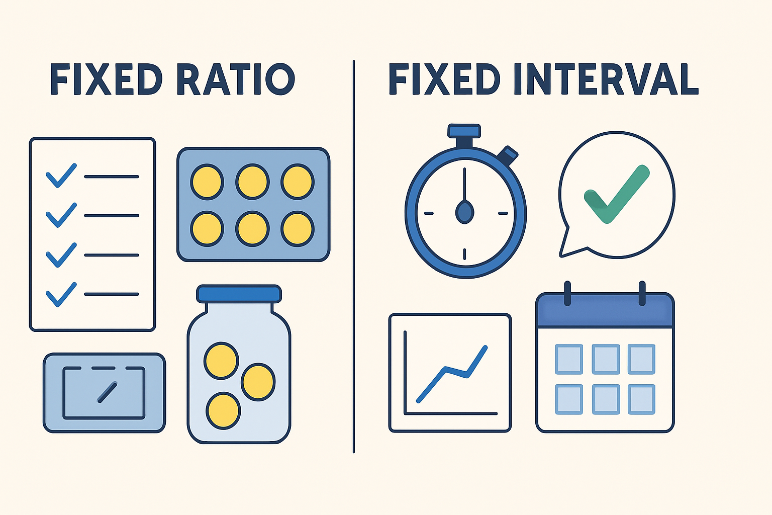 Fixed Ratio vs. Fixed Interval: A BCBA Exam Guide to Reinforcement Schedules Fixed Ratio vs. Fixed Interval: A BCBA Exam Guide to Reinforcement Schedulesfixed-ratio-vs-fixed-interval-bcba-guide-img-2