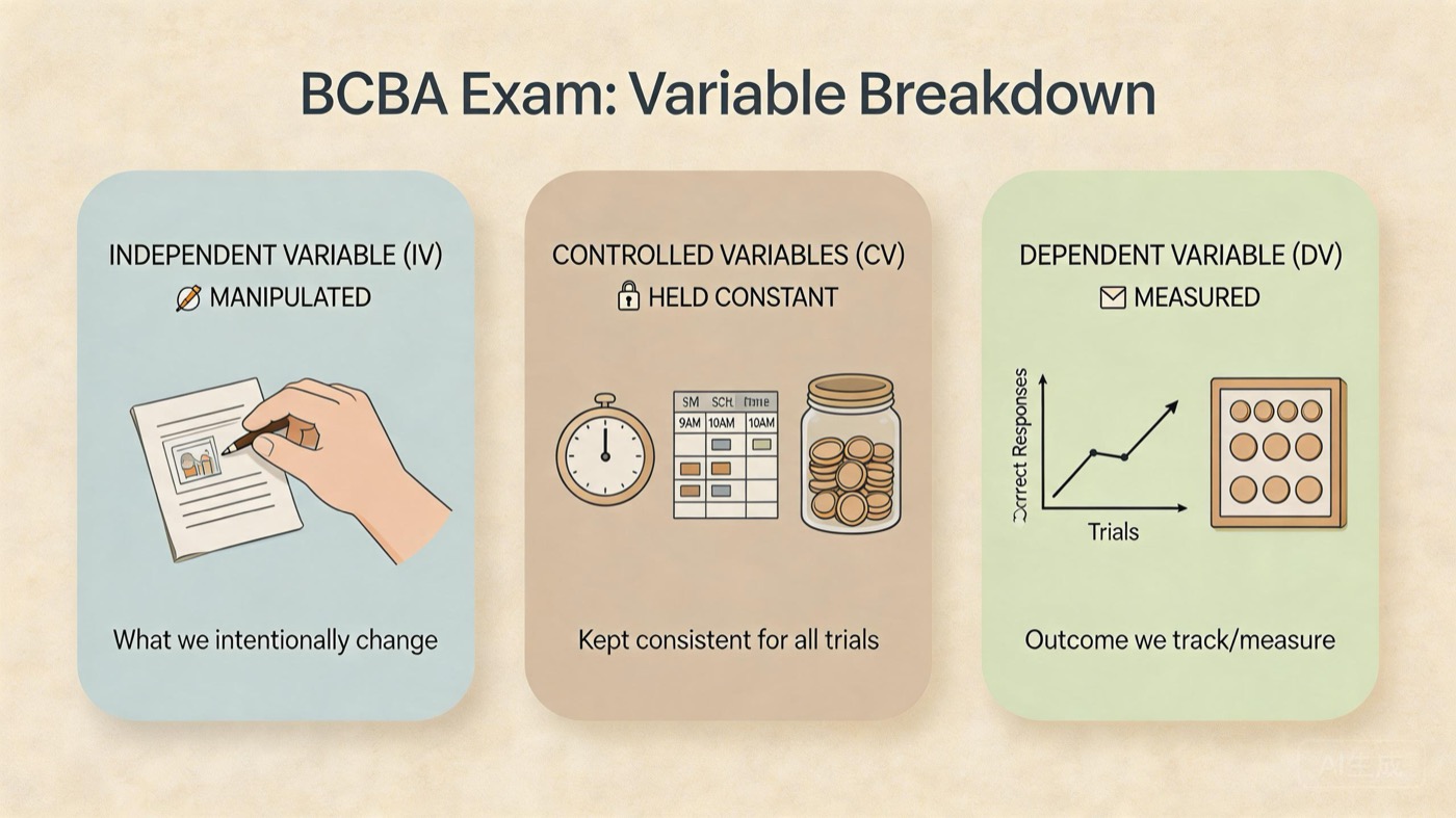 Independent, Dependent, and Controlled Variables in ABA: Practical Guide Independent, Dependent, and Controlled Variables in ABA: Practical Guideindependent-dependent-controlled-variables-aba-bcba-exam-img-2