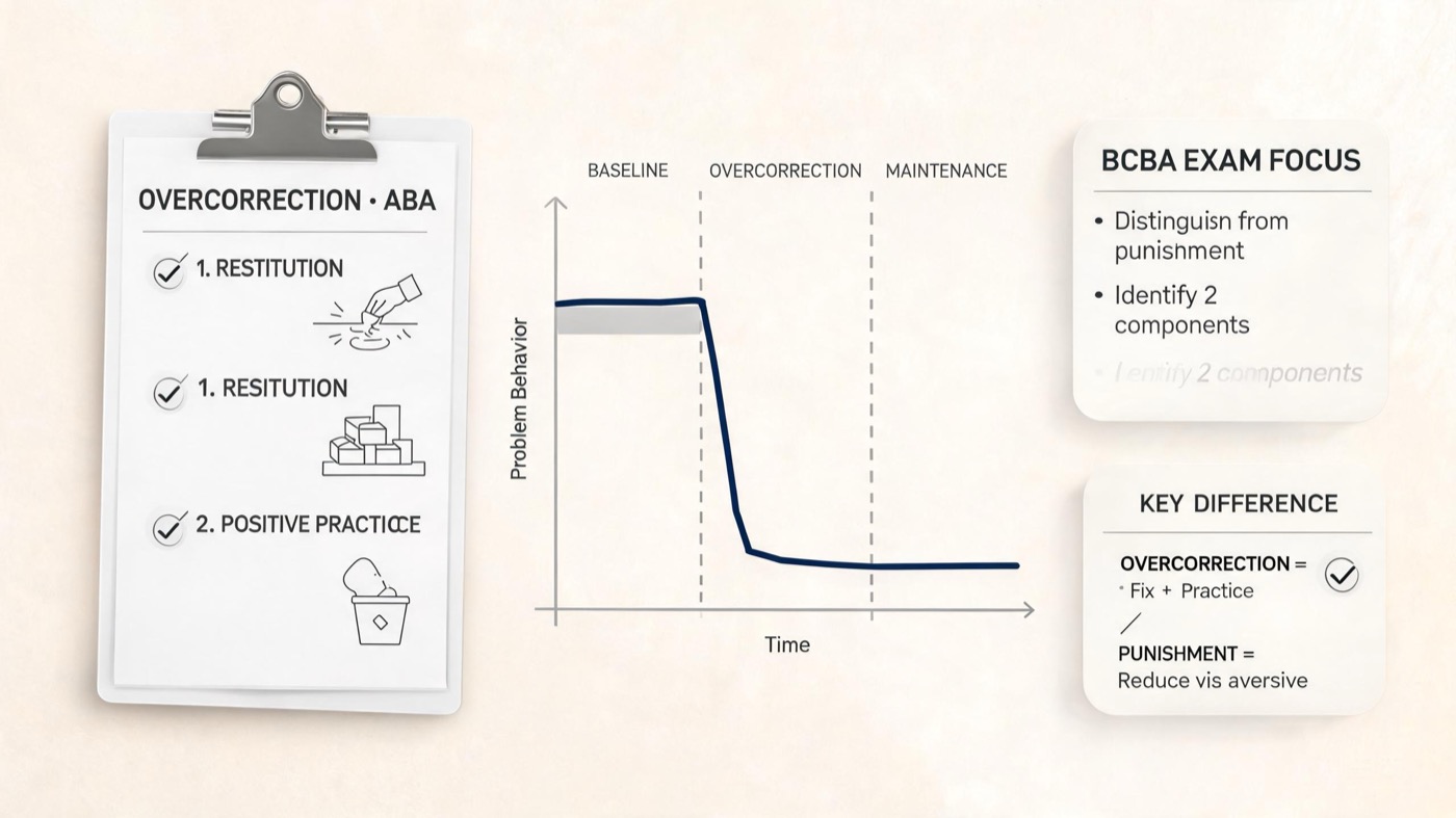 Overcorrection in ABA: Definition, Examples & Exam Tips Overcorrection in ABA: Definition, Examples & Exam Tipsovercorrection-aba-definition-examples-exam-tips-img-2