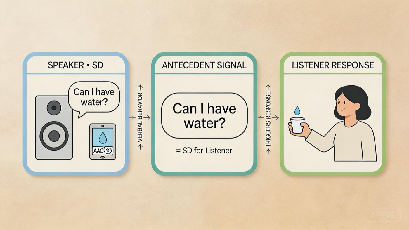 How Speakers Serve as Discriminative Stimuli for Listeners in ABA How Speakers Serve as Discriminative Stimuli for Listeners in ABAspeakers-serve-as-sds-for-listeners-img-1