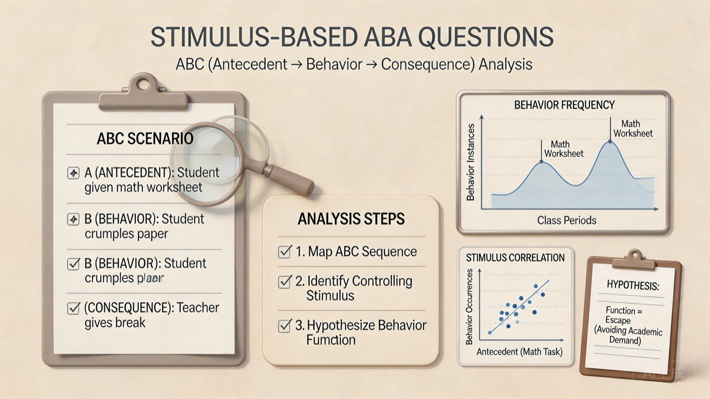 Stimulus Based Questions Examples: Master the BCBA Exam with Applied Behavior Analysis Stimulus Based Questions Examples: Master the BCBA Exam with Applied Behavior Analysisstimulus-based-questions-examples-img-1