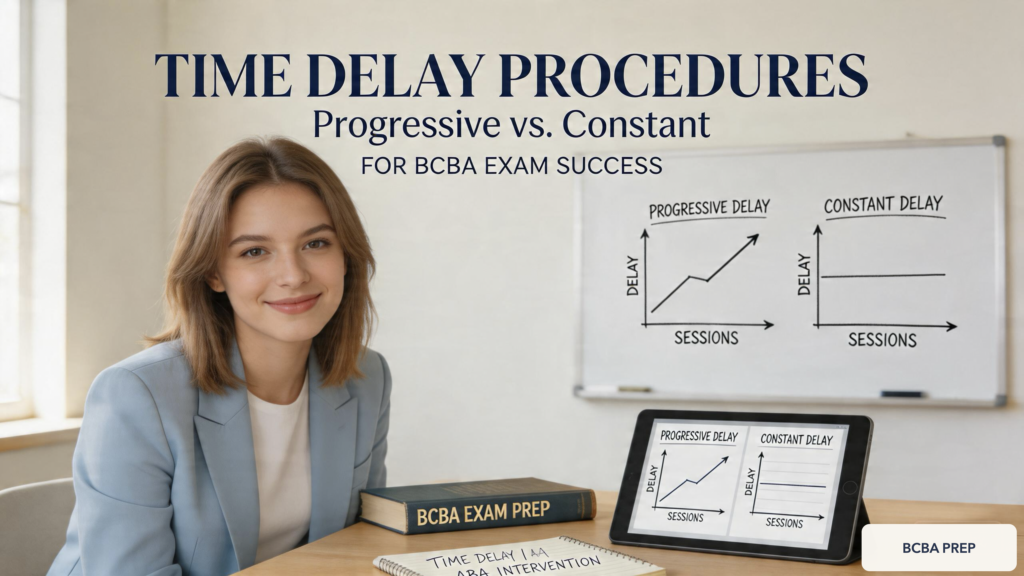 time-delay-progressive-constant-bcba-exam-featured Time Delay Procedures: Progressive vs. Constant for BCBA Exam Successtime-delay-progressive-constant-bcba-exam-featured