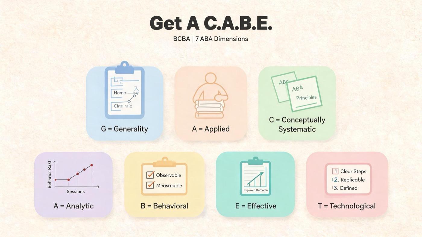 BCBA Exam Prep: Mastering the 7 Dimensions of Applied Behavior Analysis BCBA Exam Prep: Mastering the 7 Dimensions of Applied Behavior Analysis7-dimensions-of-applied-behavior-analysis-img-2