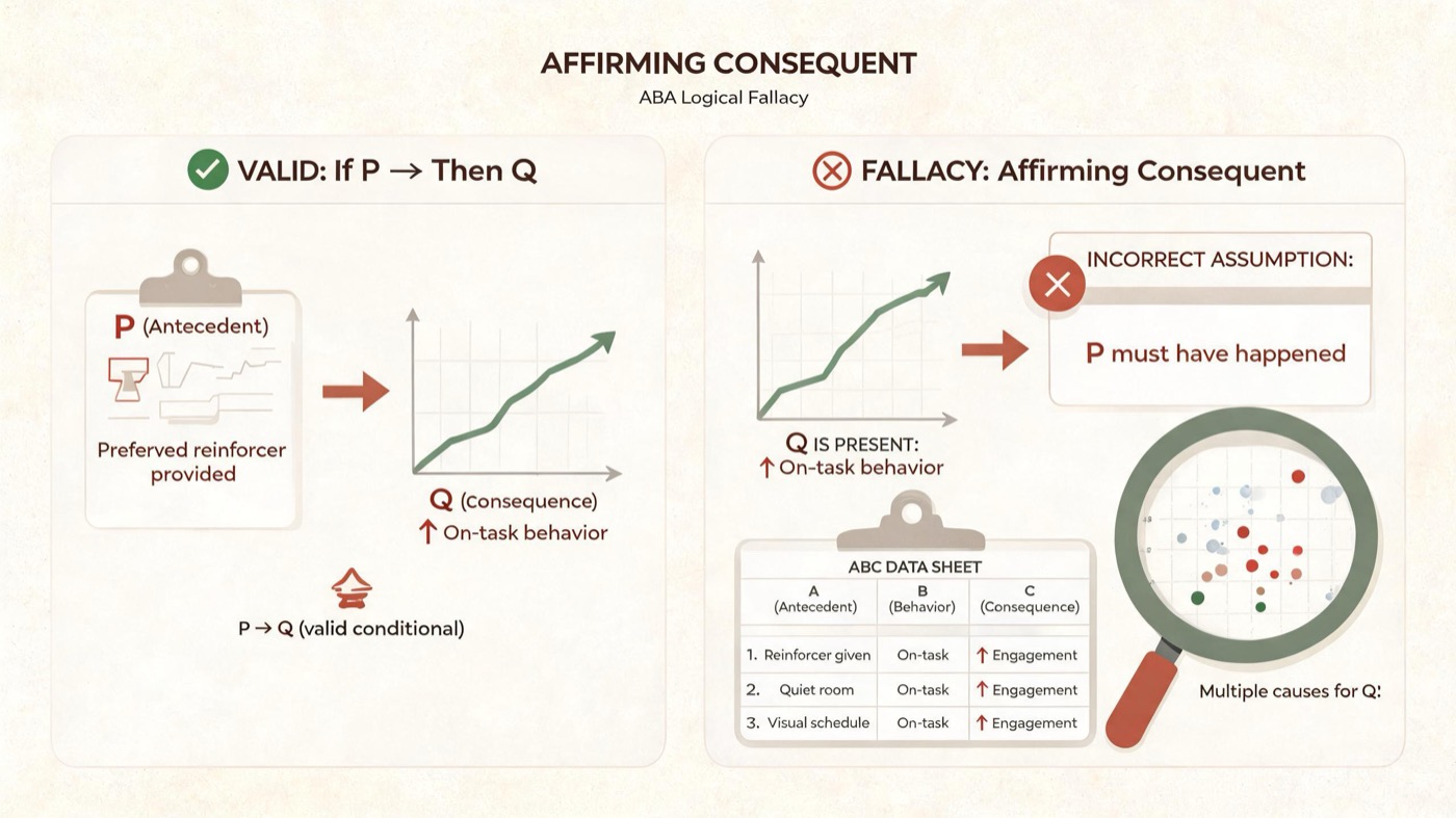 Affirming Consequent in ABA: Definition, Examples & Tips Affirming Consequent in ABA: Definition, Examples & Tipsaffirming-consequent-aba-img-1
