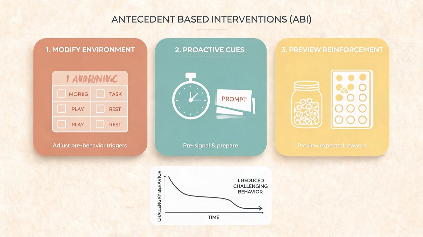Antecedent Based Interventions: ABA Guide with Examples Antecedent Based Interventions: ABA Guide with Examplesantecedent-based-interventions-aba-guide-examples-img-1