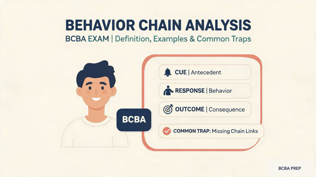 behavior-chain-analysis-bcba-exam-featured Behavior Chain Analysis for BCBA Exam: Definition, Examples & Common Trapsbehavior-chain-analysis-bcba-exam-featured