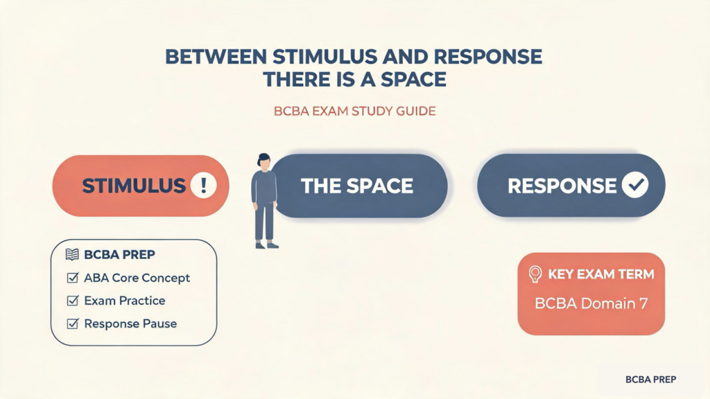 between-stimulus-and-response-there-is-a-space-featured Understanding 'Between Stimulus and Response There Is a Space' for the BCBA Exambetween-stimulus-and-response-there-is-a-space-featured