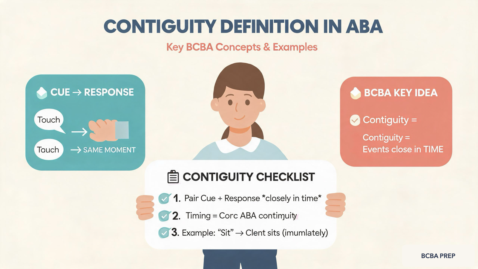 Contiguity Definition ABA: BCBA Exam Guide