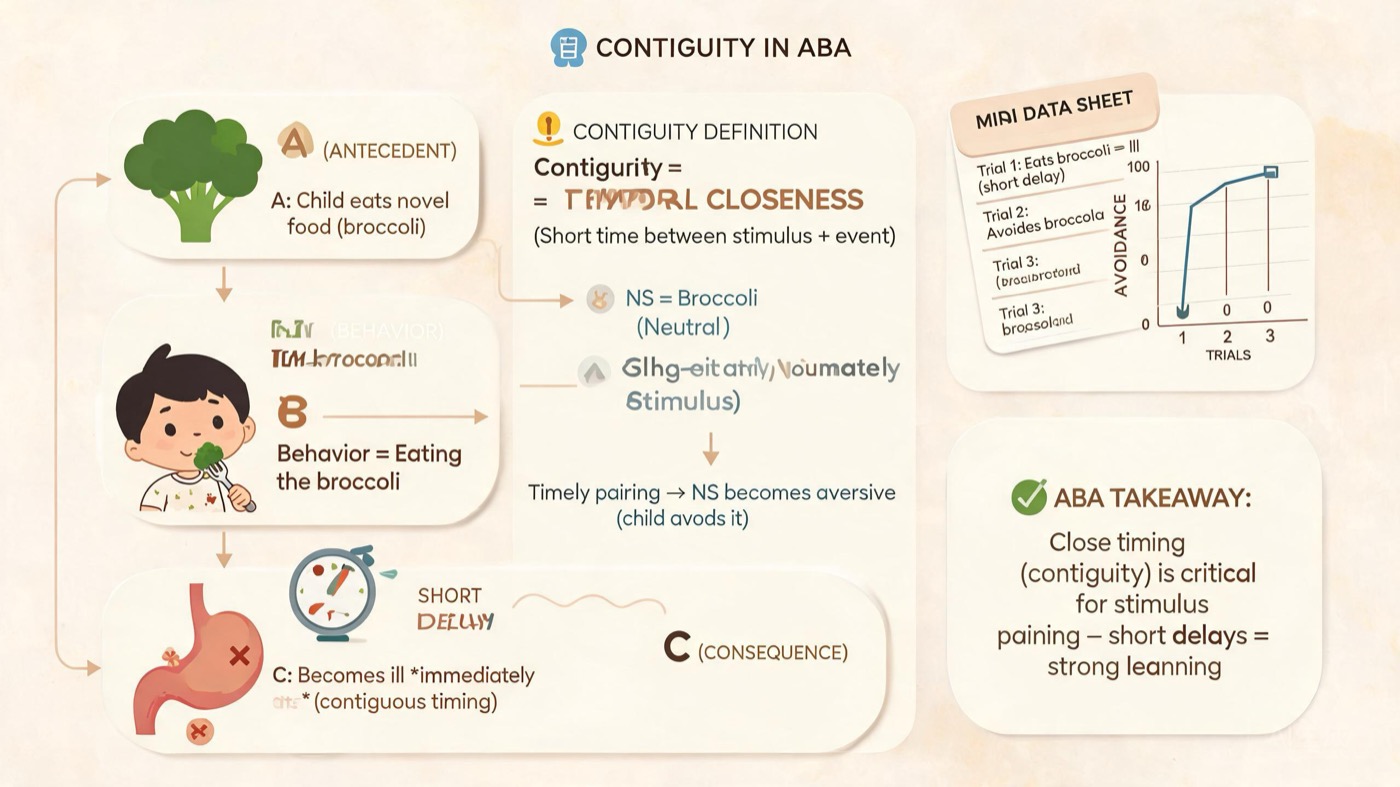 Contiguity Definition in ABA: Key BCBA Concepts & Examples Contiguity Definition in ABA: Key BCBA Concepts & Examplescontiguity-definition-aba-bcba-exam-img-2