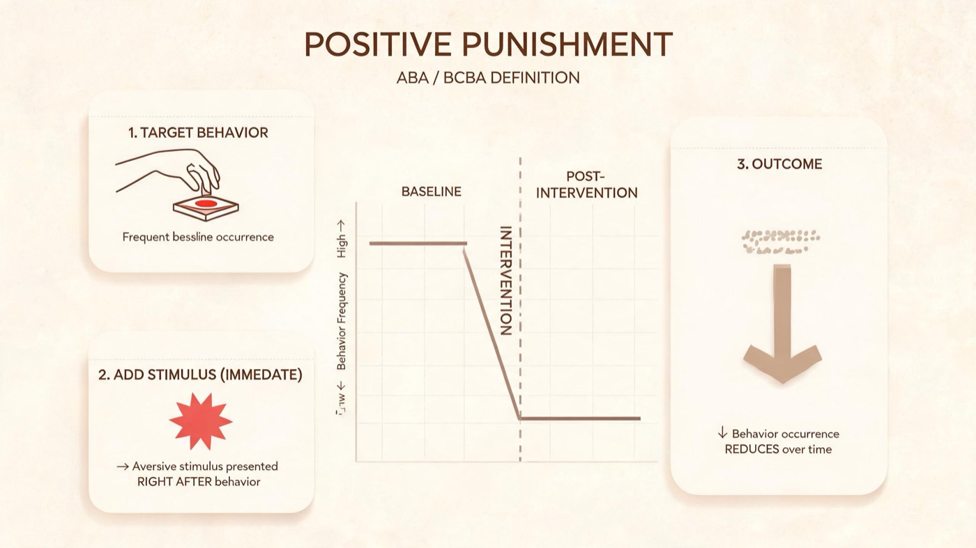 Define Positive Punishment: ABA Definition, Examples & Practical Guide Define Positive Punishment: ABA Definition, Examples & Practical Guidedefine-positive-punishment-img-1