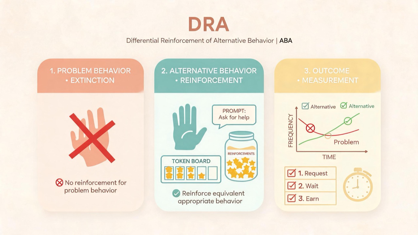 DRA in Applied Behavior Analysis: Definition, Examples, and Tips DRA in Applied Behavior Analysis: Definition, Examples, and Tipsdra-applied-behavior-analysis-img-1