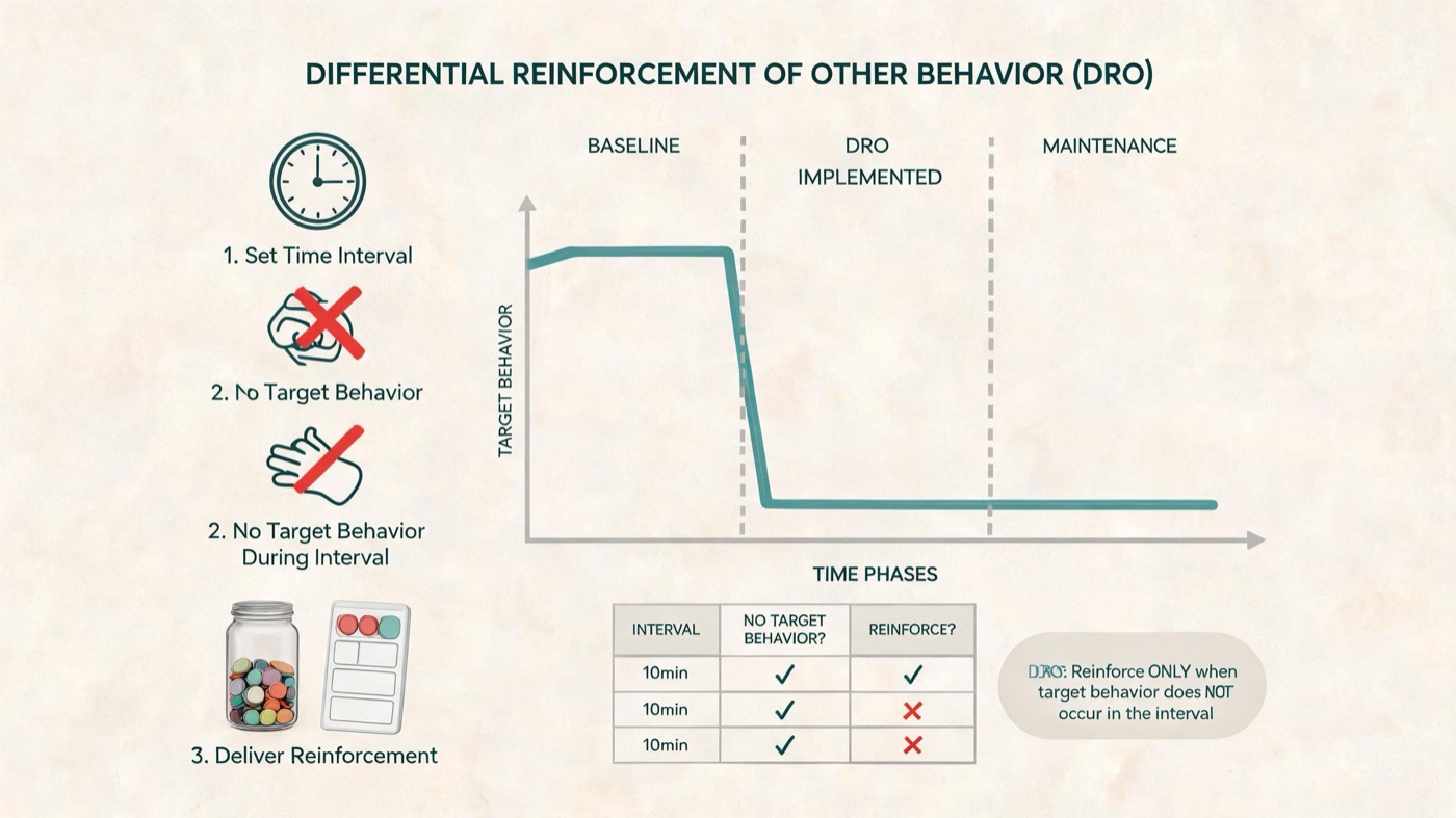 DRO ABA Example: How Differential Reinforcement of Other Behavior Works DRO ABA Example: How Differential Reinforcement of Other Behavior Worksdro-aba-example-img-1