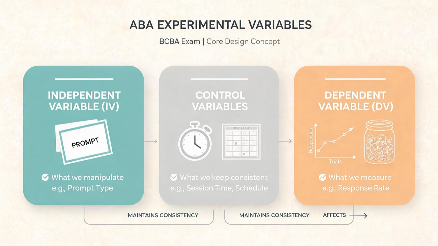 Independent and Dependent Variables in ABA: A Practical Guide for BCBA Candidates Independent and Dependent Variables in ABA: A Practical Guide for BCBA Candidatesindependent-dependent-variables-control-aba-img-2