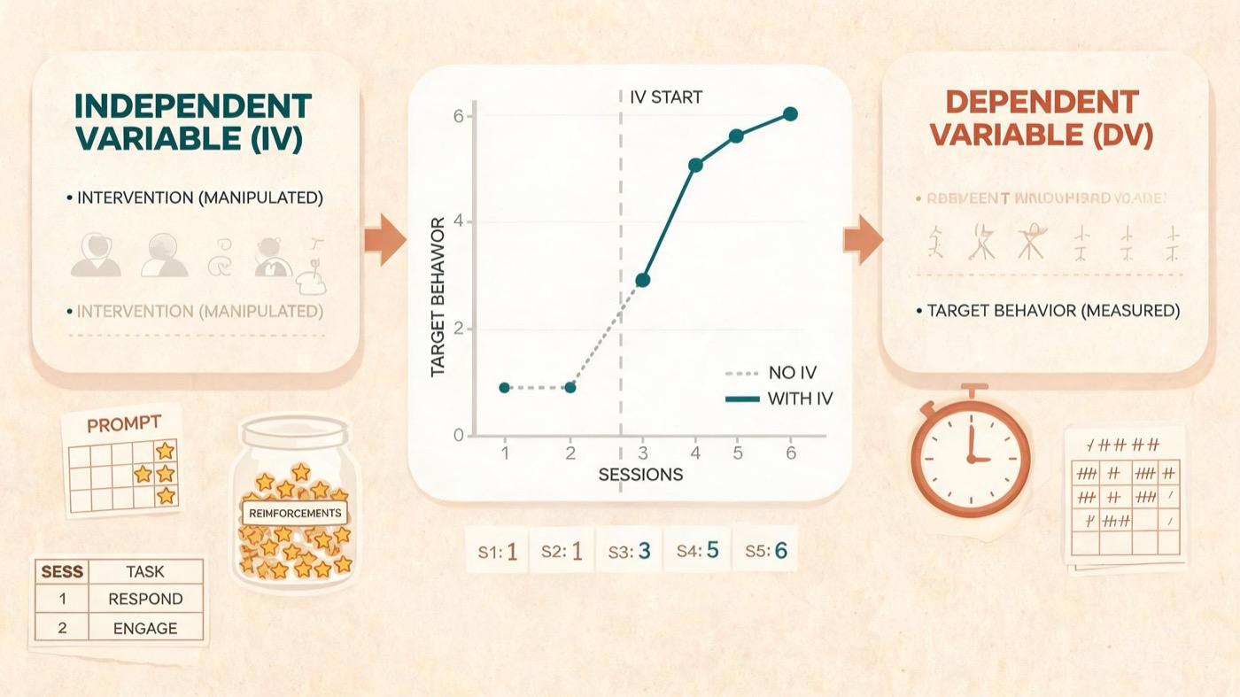 Independent Variable vs Dependent Variable in ABA: BCBA Guide Independent Variable vs Dependent Variable in ABA: BCBA Guideindependent-variable-vs-dependent-variable-aba-bcba-exam-img-1