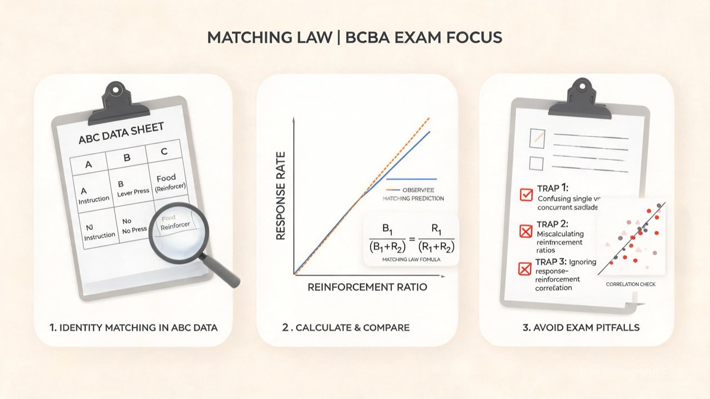 Matching Law in ABA: A BCBA Exam Guide with Examples Matching Law in ABA: A BCBA Exam Guide with Examplesmatching-law-in-aba-bcba-exam-guide-img-2