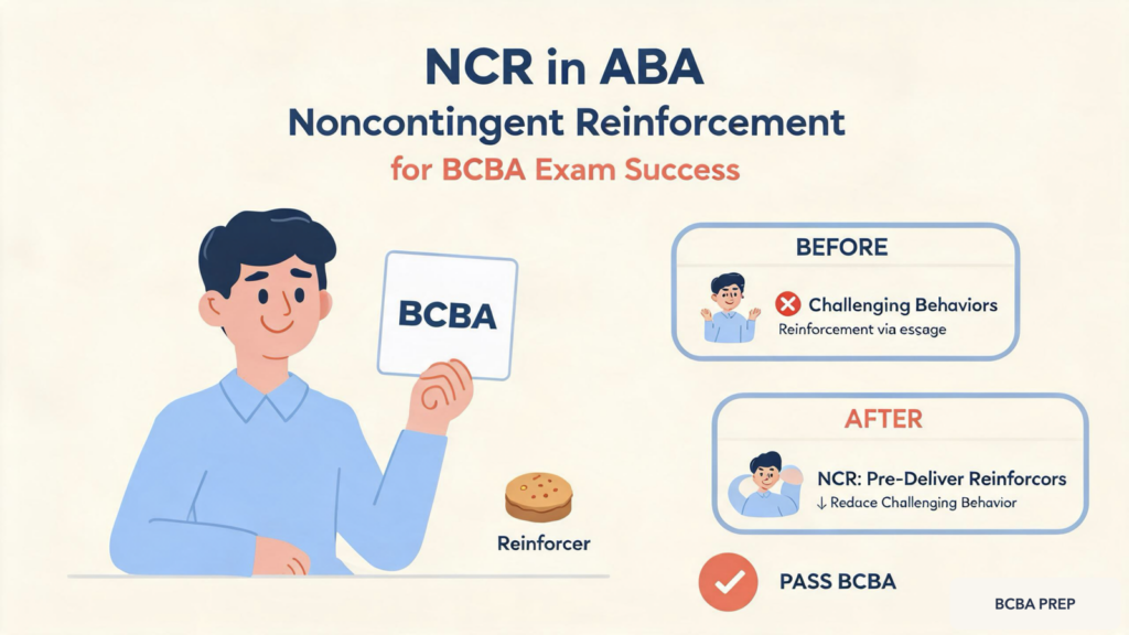ncr-aba-noncontingent-reinforcement-bcba-exam-featured NCR in ABA: Noncontingent Reinforcement for BCBA Exam Successncr-aba-noncontingent-reinforcement-bcba-exam-featured