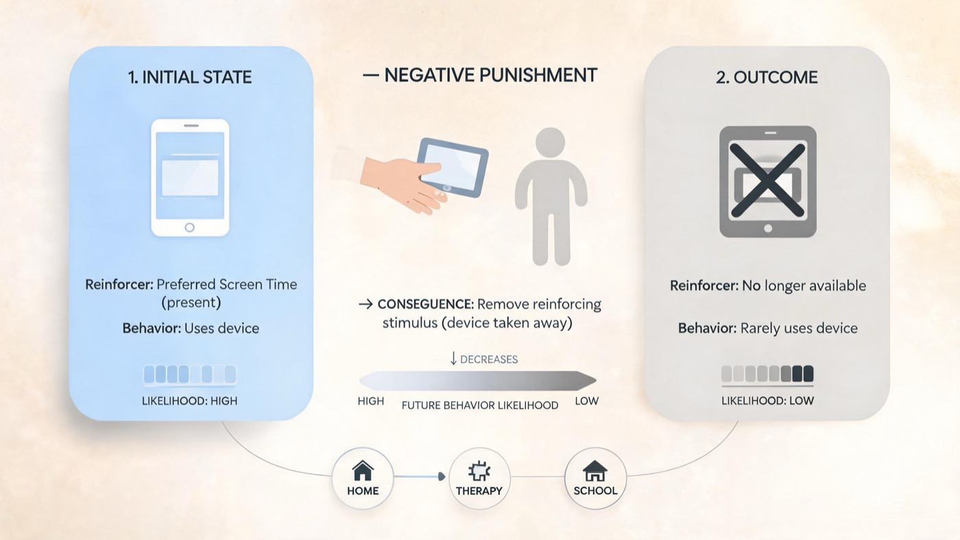 Negative Punishment in Psychology: A BCBA Exam Guide with ABA Examples Negative Punishment in Psychology: A BCBA Exam Guide with ABA Examplesnegative-punishment-psychology-aba-bcba-exam-img-2