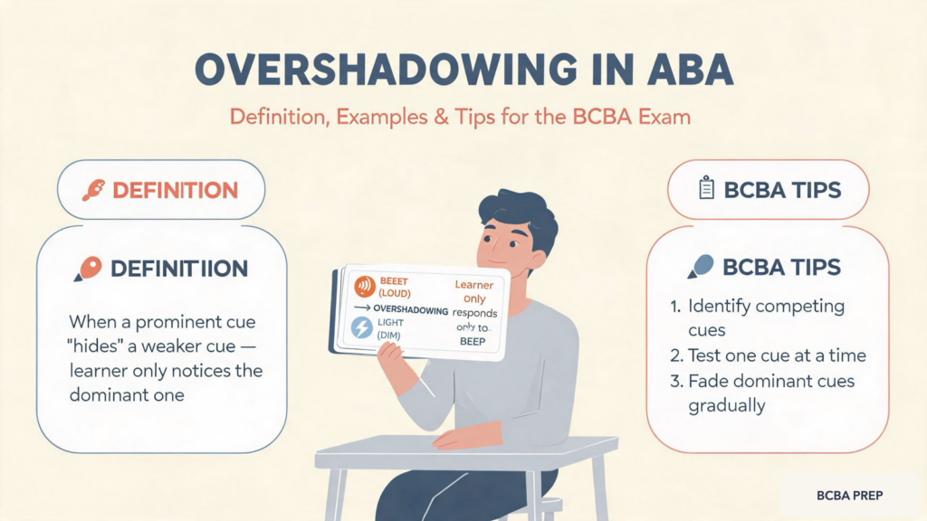 overshadowing-aba-definition-examples-exam-tips-featured Overshadowing in ABA: Definition, Examples & Tips for the BCBA Examovershadowing-aba-definition-examples-exam-tips-featured