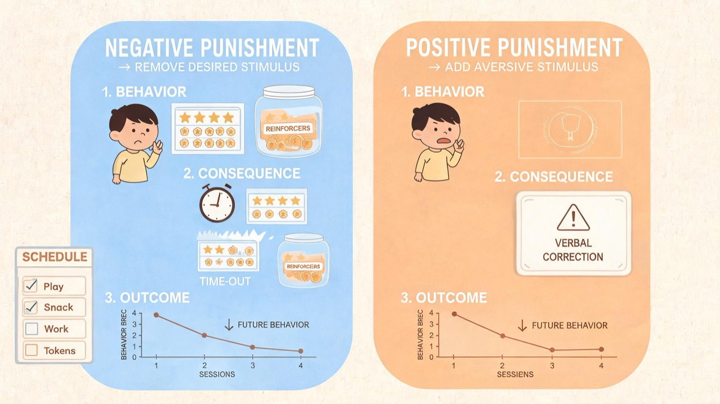 Positive Punishment vs Negative Punishment: BCBA Exam Guide Positive Punishment vs Negative Punishment: BCBA Exam Guidepositive-punishment-vs-negative-img-2