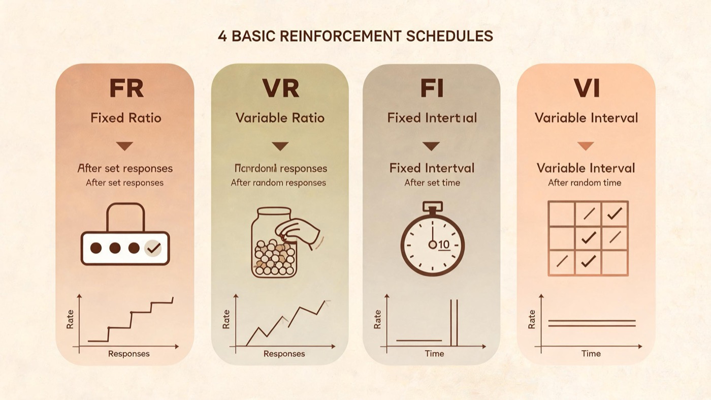 Reinforcement Schedules for BCBA Exam: Definitions, Examples & Common Traps Reinforcement Schedules for BCBA Exam: Definitions, Examples & Common Trapsreinforcement-schedule-bcba-exam-img-1