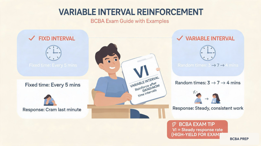 variable-interval-reinforcement-bcba-exam-guide-featured Variable Interval Reinforcement: BCBA Exam Guide with Examplesvariable-interval-reinforcement-bcba-exam-guide-featured