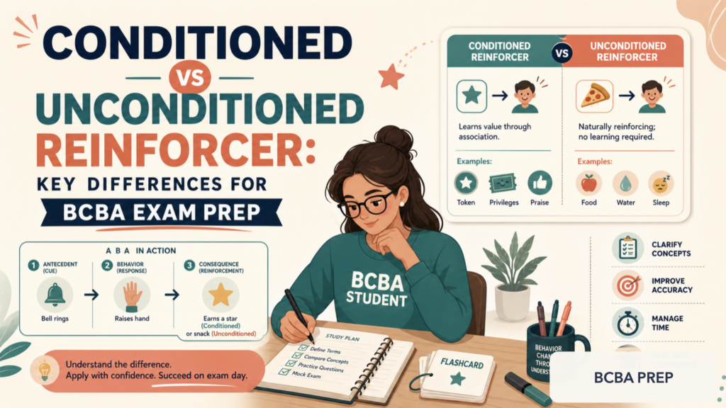 conditioned-vs-unconditioned-reinforcer-featured Conditioned vs Unconditioned Reinforcer: Key Differences for BCBA Exam Prepconditioned-vs-unconditioned-reinforcer-featured