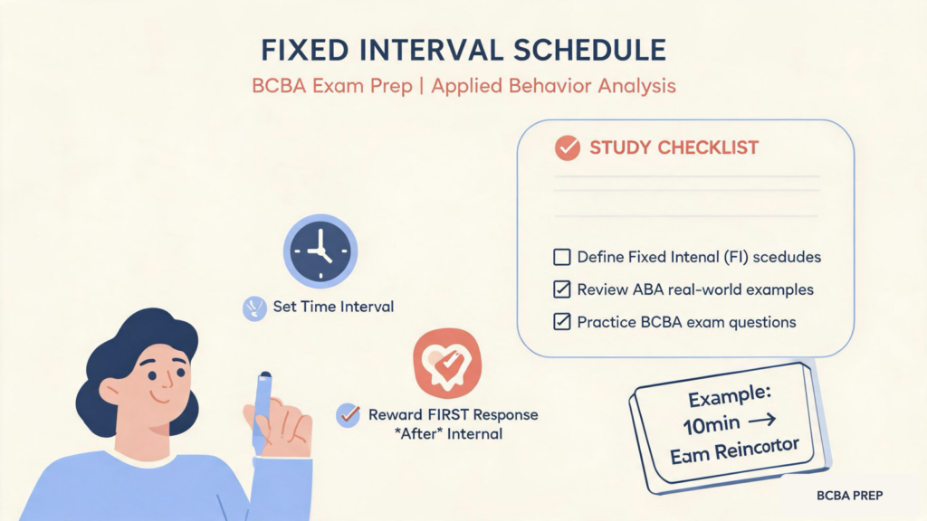 fixed-interval-example-featured Fixed Interval Schedule: Examples for BCBA Exam Prepfixed-interval-example-featured