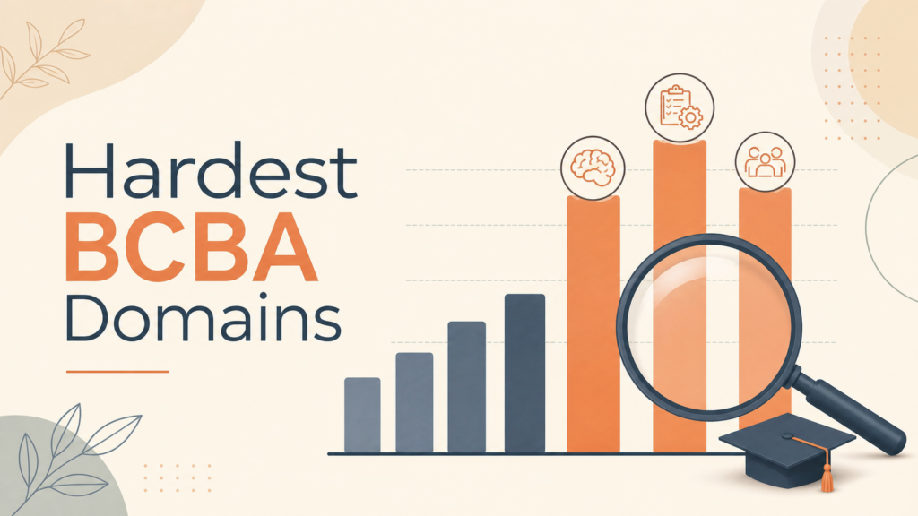 Hardest BCBA exam domains by weight and difficulty Hardest BCBA Exam Domains (2026): Where to Focus Your StudyHardest BCBA exam domains by weight and difficulty
