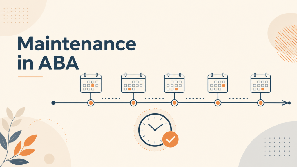 Maintenance in ABA: keeping behavior durable over time Maintenance in ABA: Keeping Behavior Durable Over TimeMaintenance in ABA: keeping behavior durable over time