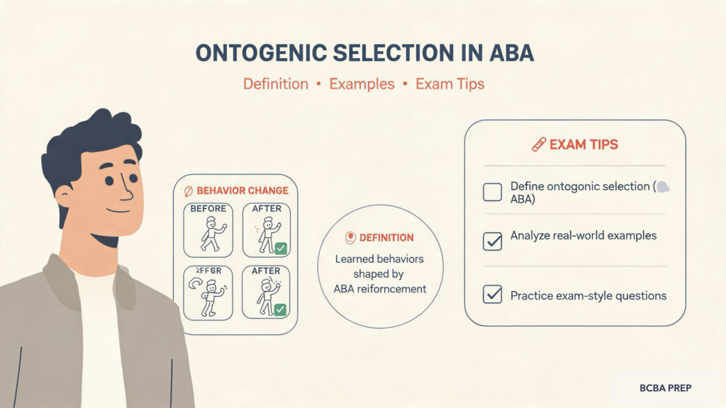 ontogenic-bcba-exam-featured Ontogenic Selection in ABA: Definition, Examples & Exam Tipsontogenic-bcba-exam-featured