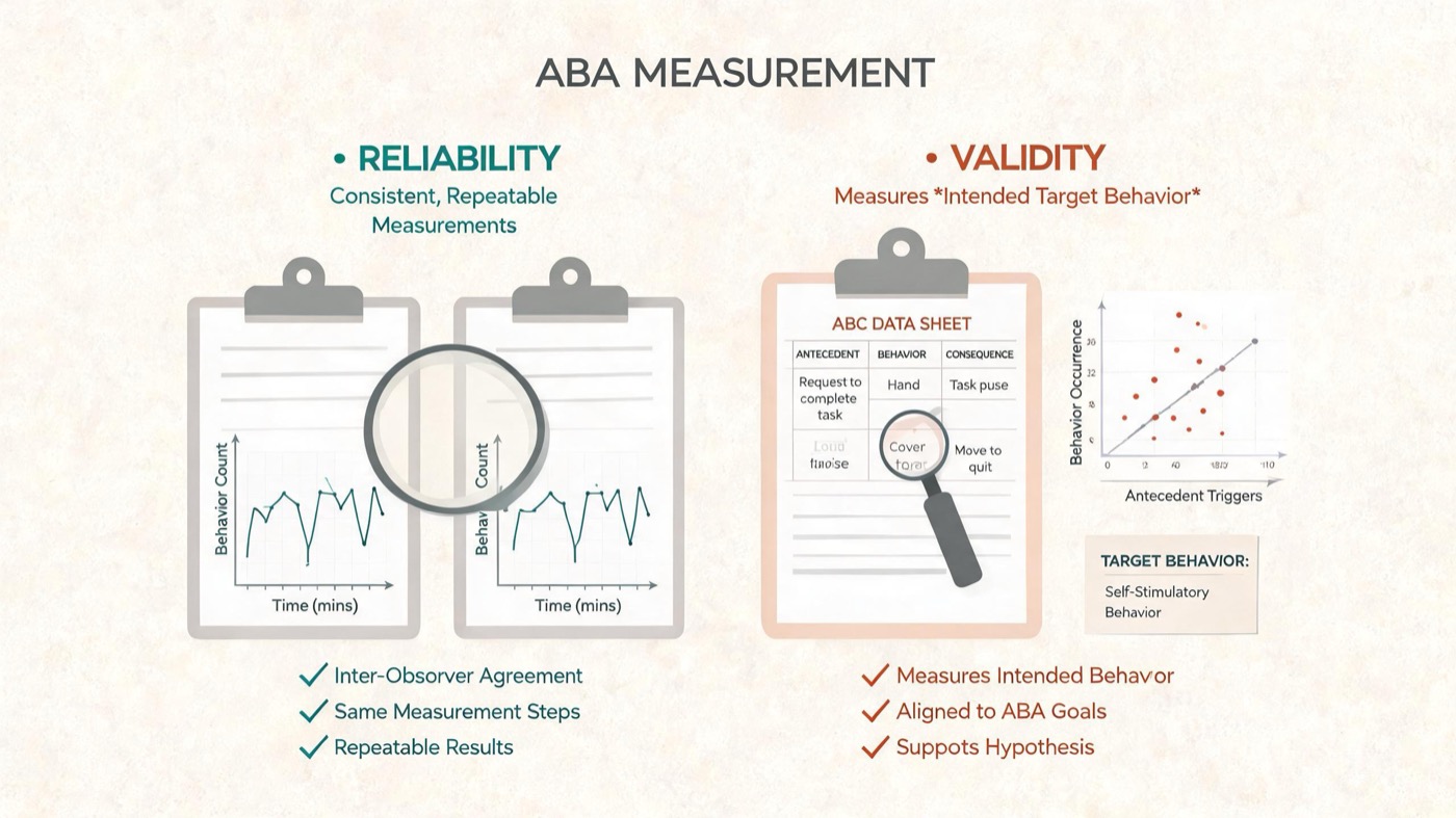 Reliable vs Valid: What BCBA Candidates Must Know for the Exam Reliable vs Valid: What BCBA Candidates Must Know for the Examreliable-vs-valid-bcba-exam-img-1