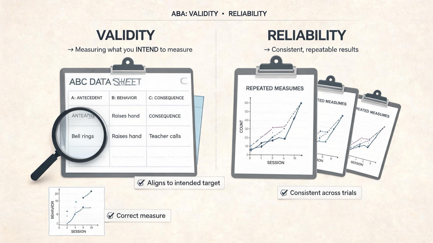 Valid vs Reliable in ABA: Key Differences for BCBA Exam Success Valid vs Reliable in ABA: Key Differences for BCBA Exam Successvalid-vs-reliable-in-aba-img-1