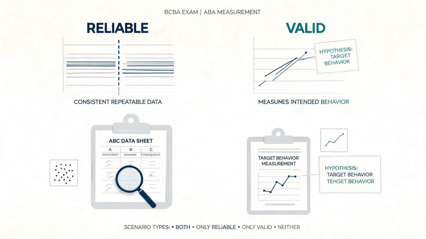 Valid vs Reliable in ABA: Key Differences for BCBA Exam Success Valid vs Reliable in ABA: Key Differences for BCBA Exam Successvalid-vs-reliable-in-aba-img-2