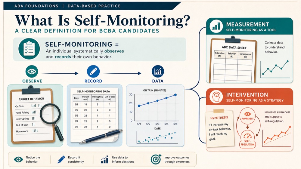 Self-Monitoring Definition: A BCBA's Guide with ABA Examples Self-Monitoring Definition: A BCBA's Guide with ABA Examplesself-monitoring-definition-aba-examples-img-1