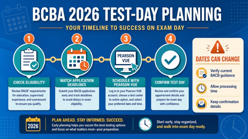 BCBA Exam Dates 2026: Scheduling, Deadlines, and Test-Day Planning BCBA Exam Dates 2026: Scheduling, Deadlines, and Test-Day Planningbcba-exam-dates-2026-scheduling-deadlines-guide-image-1