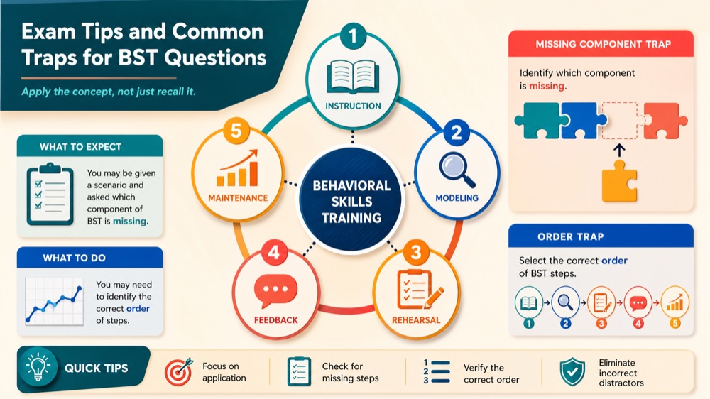 Behavioral Skills Training (BST) for BCBA Exam: Steps, Examples & Pitfalls Behavioral Skills Training (BST) for BCBA Exam: Steps, Examples & Pitfallsbehavioral-skills-training-bcba-exam-img-2