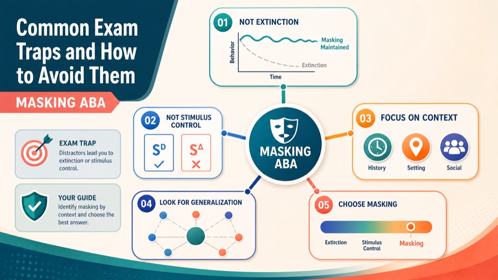 Masking in ABA: Definition, Examples, and Exam Relevance for BCBA Candidates Masking in ABA: Definition, Examples, and Exam Relevance for BCBA Candidatesmasking-in-aba-definition-examples-exam-relevance-img-1