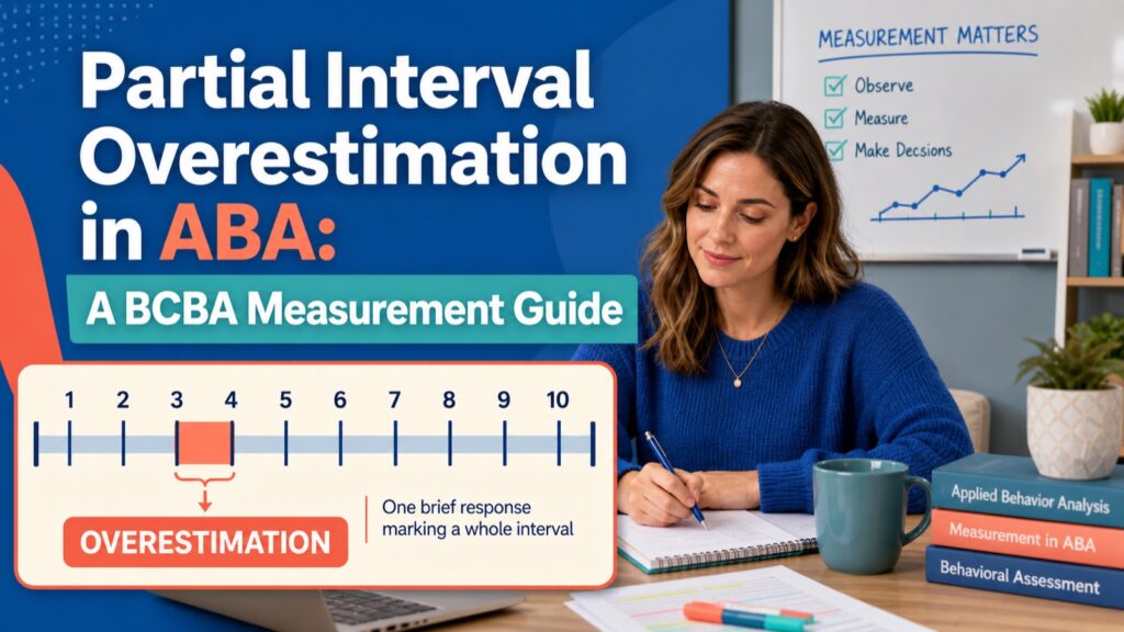 partial-interval-overestimation-aba-measurement-guide-featured Partial Interval Overestimation in ABA: A BCBA Measurement Guidepartial-interval-overestimation-aba-measurement-guide-featured