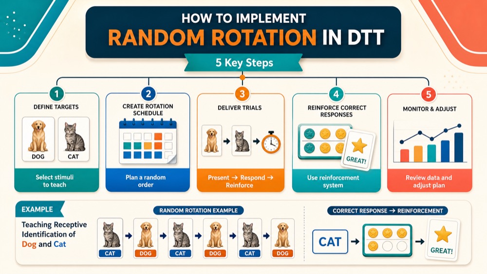 Random Rotation in ABA: A Practical Guide for Discrete-Trial Teaching Random Rotation in ABA: A Practical Guide for Discrete-Trial Teachingrandom-rotation-in-aba-a-practical-guide-for-discrete-trial-teaching-image-1